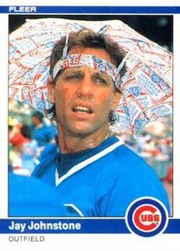 #495 Jay Johnstone - Chicago Cubs - 1984 Fleer Baseball