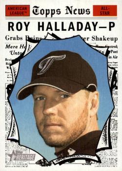 #495 Roy Halladay - Toronto Blue Jays - 2010 Topps Heritage Baseball