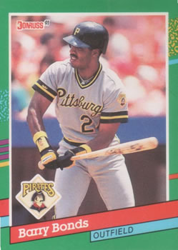 #495 Barry Bonds - Pittsburgh Pirates - 1991 Donruss Baseball