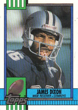 #495 James Dixon - Dallas Cowboys - 1990 Topps Football