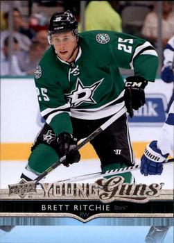 #496 Brett Ritchie - Dallas Stars - 2014-15 Upper Deck Hockey