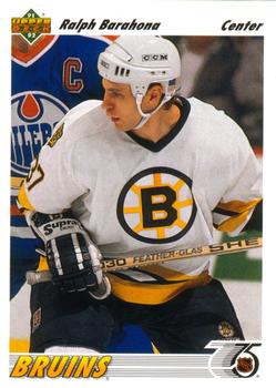 #496 Ralph Barahona - Boston Bruins - 1991-92 Upper Deck Hockey