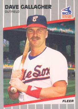 #496 Dave Gallagher - Chicago White Sox - 1989 Fleer Baseball