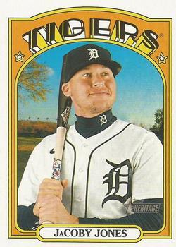 #496 JaCoby Jones - Detroit Tigers - 2021 Topps Heritage Baseball