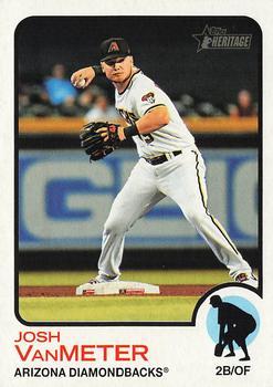 #496 Josh VanMeter - Arizona Diamondbacks - 2022 Topps Heritage Baseball