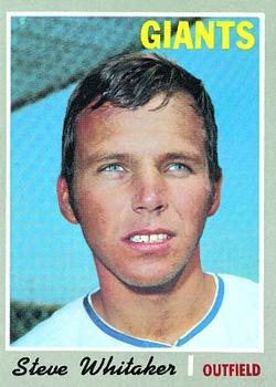 #496 Steve Whitaker - San Francisco Giants - 1970 Topps Baseball