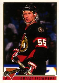 #496 Dmitri Filimonov - Ottawa Senators - 1993-94 O-Pee-Chee Premier Hockey