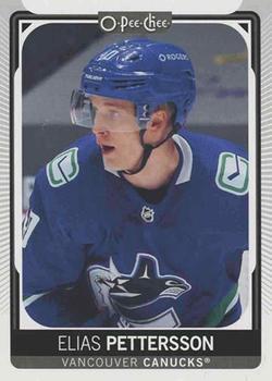 #496e Elias Pettersson - Head Shot - Vancouver Canucks - 2021-22 O-Pee-Chee Hockey