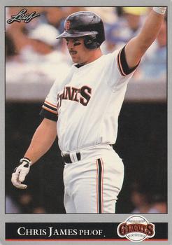 #497 Chris James - San Francisco Giants - 1992 Leaf Baseball