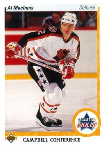 #497 Al MacInnis - Calgary Flames - 1990-91 Upper Deck Hockey
