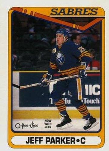 #497 Jeff Parker - Winnipeg Jets - 1990-91 O-Pee-Chee Hockey