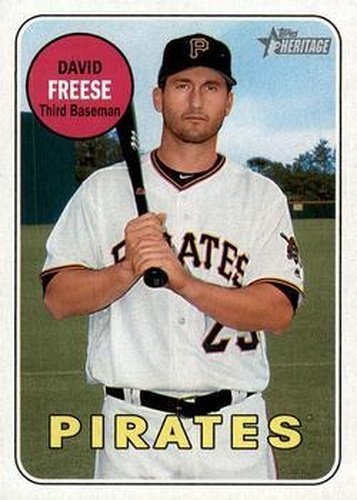 #497 David Freese - Pittsburgh Pirates - 2018 Topps Heritage Baseball