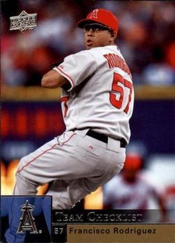#497 Francisco Rodriguez - Los Angeles Angels - 2009 Upper Deck Baseball