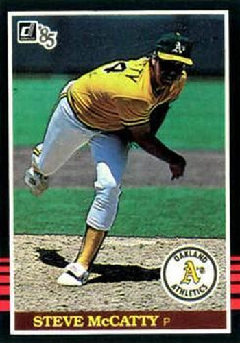#497 Steve McCatty - Oakland Athletics - 1985 Donruss Baseball