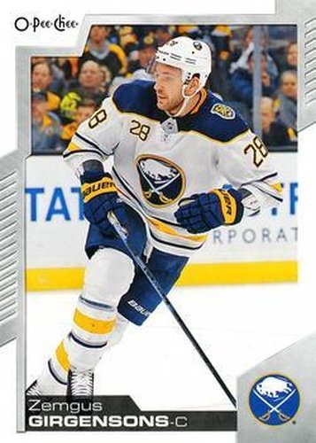 #497 Zemgus Girgensons - Buffalo Sabres - 2020-21 O-Pee-Chee Hockey