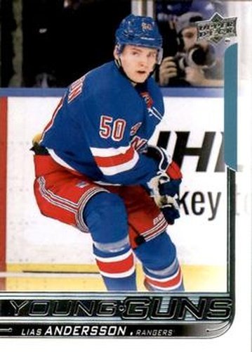 #497 Lias Andersson - New York Rangers - 2018-19 Upper Deck Hockey