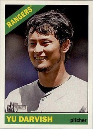 #497a Yu Darvish - Texas Rangers - 2015 Topps Heritage Baseball