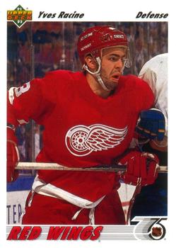 #498 Yves Racine - Detroit Red Wings - 1991-92 Upper Deck Hockey
