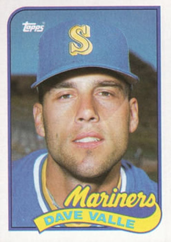 #498 Dave Valle - Seattle Mariners - 1989 Topps Baseball