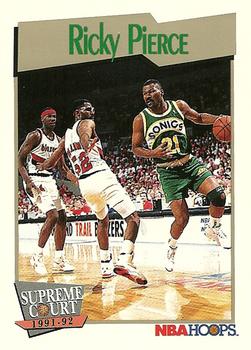 #498 Ricky Pierce - Seattle SuperSonics - 1991-92 Hoops Basketball