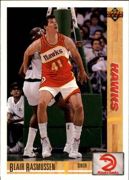 #498 Blair Rasmussen - Atlanta Hawks - 1991-92 Upper Deck Basketball