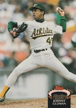 #498 Johnny Guzman - Oakland Athletics - 1992 Stadium Club Baseball