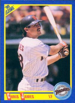 #498 Chris James - San Diego Padres - 1990 Score Baseball