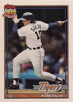 #498 Mark Salas - Detroit Tigers - 1991 O-Pee-Chee Baseball