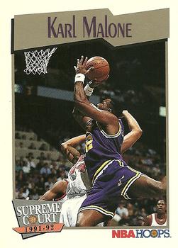 #499 Karl Malone - Utah Jazz - 1991-92 Hoops Basketball