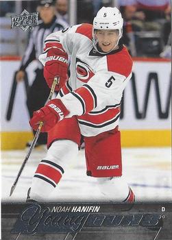 #499 Noah Hanifin - Carolina Hurricanes - 2015-16 Upper Deck Hockey
