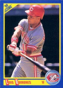 #499 Luis Quinones - Cincinnati Reds - 1990 Score Baseball