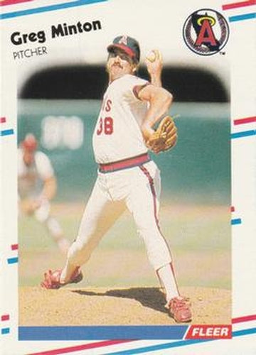 #499 Greg Minton - California Angels - 1988 Fleer Baseball
