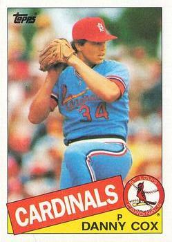 #499 Danny Cox - St. Louis Cardinals - 1985 Topps Baseball