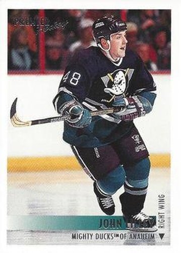 #499 John Lilley - Anaheim Mighty Ducks - 1994-95 Topps Premier Hockey