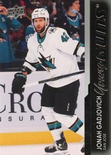 #499 Jonah Gadjovich - San Jose Sharks - 2021-22 Upper Deck Hockey