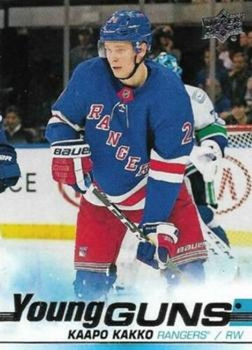 #499 Kaapo Kakko - New York Rangers - 2019-20 Upper Deck Hockey