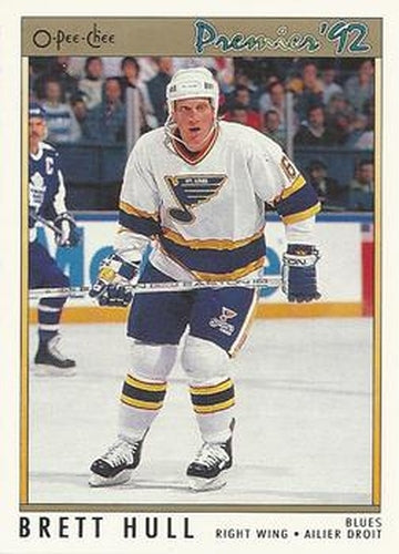 #49 Brett Hull - St. Louis Blues - 1991-92 O-Pee-Chee Premier Hockey