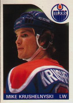 #49 Mike Krushelnyski - Edmonton Oilers - 1985-86 O-Pee-Chee Hockey