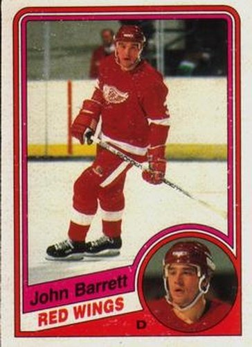 #49 John Barrett - Detroit Red Wings - 1984-85 O-Pee-Chee Hockey