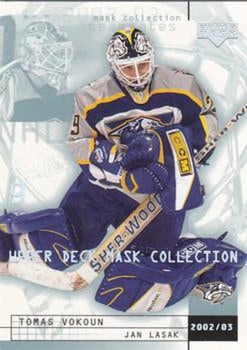 #49 Tomas Vokoun / Jan Lasak - Nashville Predators - 2002-03 Upper Deck Mask Collection Hockey