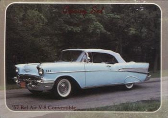#49 57 Bel Air V-8 Convertible - 1992 Collect-A-Card Chevy