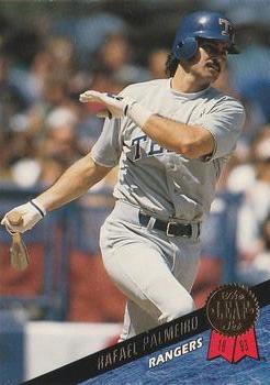 #49 Rafael Palmeiro - Texas Rangers - 1993 Leaf Baseball