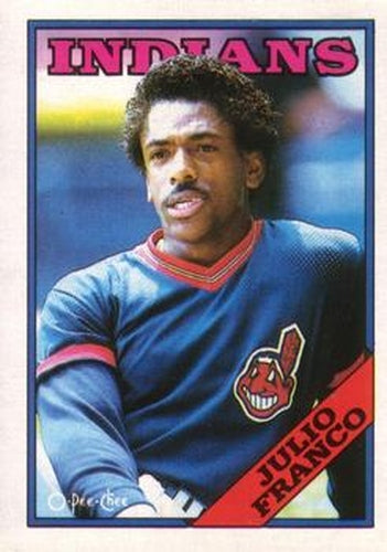 #49 Julio Franco - Cleveland Indians - 1988 O-Pee-Chee Baseball