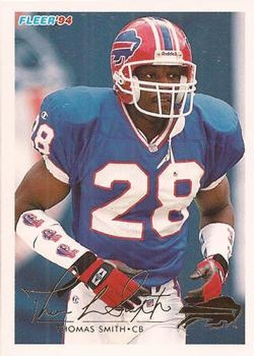 49 Thomas Smith - Buffalo Bills - 1994 Fleer Football – Isolated Cards