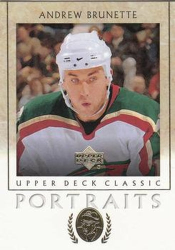 #49 Andrew Brunette - Minnesota Wild - 2002-03 Upper Deck Classic Portraits Hockey