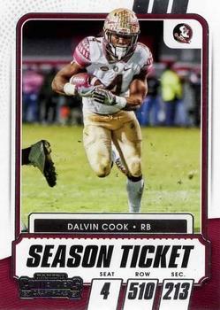 #49 Dalvin Cook - Florida State Seminoles - 2021 Panini Contenders Draft Picks Football