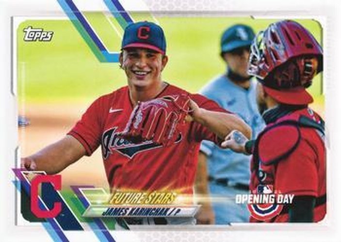 #49 James Karinchak - Cleveland Indians - 2021 Topps Opening Day Baseball