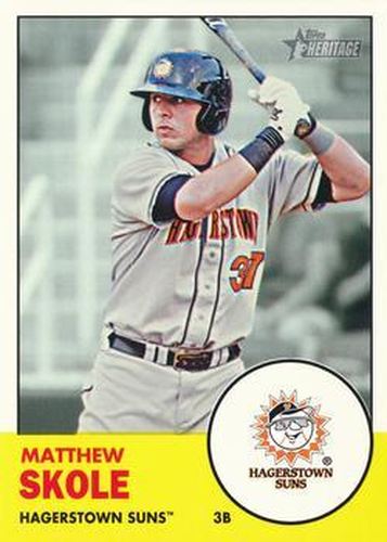 #49 Matthew Skole - Hagerstown Suns - 2012 Topps Heritage Minor League Baseball