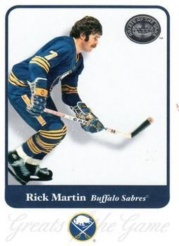 #49 Rick Martin - Buffalo Sabres - 2001-02 Fleer Greats of the Game Hockey