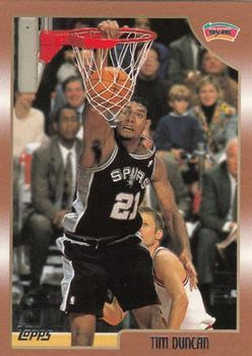 #49 Tim Duncan - San Antonio Spurs - 1998-99 Topps Basketball